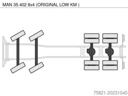 MAN 35.402 8x4 (ORIGINAL LOW KM )