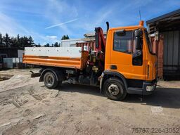 IVECO 75E15 3-S-Kippoer Meilöer mit Fassi F50 Kran
