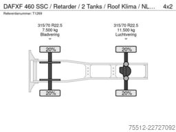DAF XF 460 SSC / Retarder / 2 Tanks / Roof Klima / ...