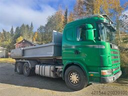 Scania 124G 6x2 Hook truck.