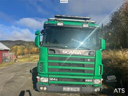 Scania 124G 6x2 Hook truck.