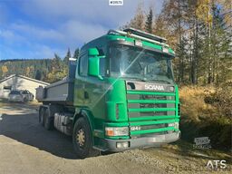 Scania 124G 6x2 Hook truck.