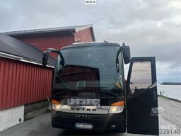 Setra S411 tour bus w/ 29+2+1 seats and winter tires. Lo