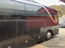 Setra S411 tour bus w/ 29+2+1 seats and winter tires. Lo