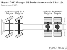 Renault G320 Manager !! Boîte de vitesses cassée !!  8x...
