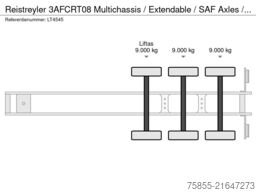 Reistreyler 3AFCRT08 Multichassis / Extendable / SAF Axles ...