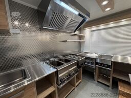 Grillwagen, Imbissanhänger, Foodtruck, Grill, hamburger