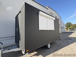 Grillwagen, Imbissanhänger, Foodtruck, Grill, hamburger