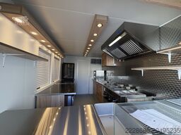 Grillwagen, Imbissanhänger, Foodtruck, Grill, hamburger