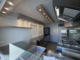 Grillwagen, Imbissanhänger, Foodtruck, Grill, hamburger