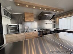 Grillwagen, Imbissanhänger, Foodtruck, Grill, hamburger