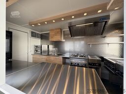 Grillwagen, Imbissanhänger, Foodtruck, Grill, hamburger