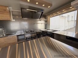 Grillwagen, Imbissanhänger, Foodtruck, Grill, hamburger