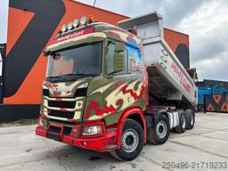 Scania R 520 8x4 RETARDER / FULL STEEL / BOX L=5565 mm