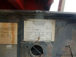 KRONE ZZ/DC07 TANDEM-LAFETTE, STANDARD,   BPW-ACHSEN, HECKABSTüTZUNG OHNE CONTAINER