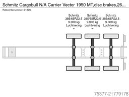 Schmitz Cargobull N/A Carrier Vector 1950 MT,disc brakes,265 cm h...
