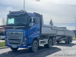 Volvo FH750 6x4 tipper truck with Maur tri-axle trailer