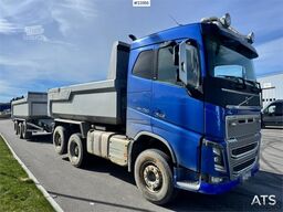 Volvo FH750 6x4 tipper truck with Maur tri-axle trailer