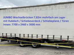 Krone Jumbo 7,82m 3m hoch Hubdach + Edscha