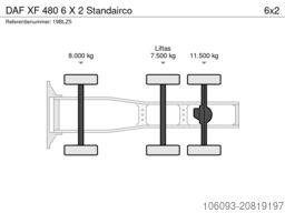 DAF XF 480 6 X 2  Standairco