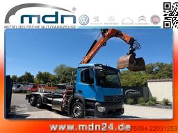 MERCEDES-BENZ Antos 2533 Abrollkipper KRAN FUNK lift/lenk