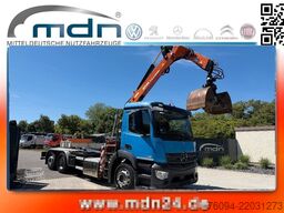 MERCEDES-BENZ Antos 2533 Abrollkipper KRAN FUNK lift/lenk