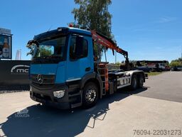 MERCEDES-BENZ Antos 2533 Abrollkipper KRAN FUNK lift/lenk