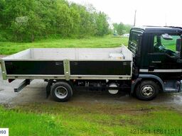 MAN TGL 8.240 4x2 flatbed truck w / aluminum box