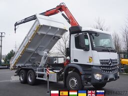 Mercedes-Benz Arocs 2636 6x4 / 2-way tipper / Fassi