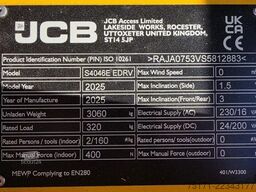 JCB S4046E Valid inspection, *Guarantee! 14m Working H