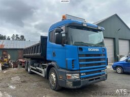 Scania R124/400 hook truck w/ 26T hook and box. WATCH VID
