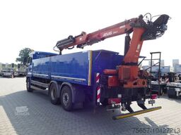 MAN 26.460 BL, Baustoff-Pritsche-Heckkran