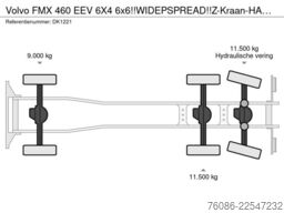 Volvo FMX 460 EEV 6X4 6x6!!WIDEPSPREAD!!Z-Kraan-HAAK!...