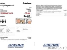 BENIMAR Amphitryon A998 Sondernachlass EUR 10.060,00