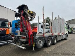 VOLVO FH 510 8x4 Holztransporter Kran PENZ *Anhänger