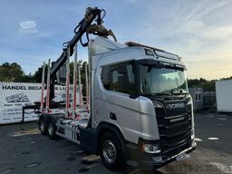 Scania R730 V8 6X4, Retarder,Timber-truck + Kesla 4x2-...