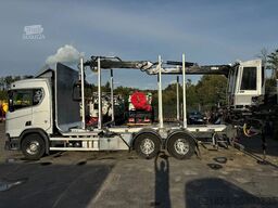 Scania R730 V8 6X4, Retarder,Timber-truck + Kesla 4x2-...