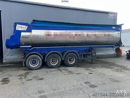 Langendorf 3 axle asphalt semi w/ Hydraulic canopy