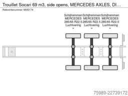 Trouillet Socari 69 m3, side opens,  MERCEDES AXLES, DISC...