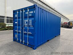 20 Fuß Seecontainer Container KONTENER RAL5010 enzianblau ONEWAY Holzboden