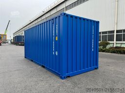 20 Fuß Seecontainer Container KONTENER RAL5010 enzianblau ONEWAY Holzboden