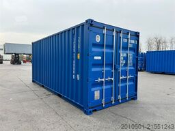 20 Fuß Seecontainer Container KONTENER RAL5010 enzianblau ONEWAY Holzboden