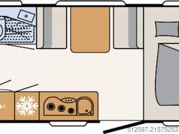 DETHLEFFS Aero 500 QSK Touring-Pak., 1800 kg, Mover Truma