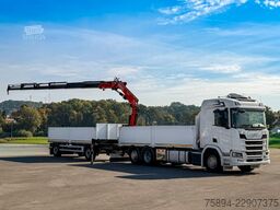 SCANIA R500 FASSI F235 A.2.26 + FUNK + Anhänger!