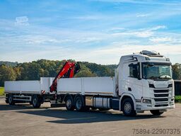 SCANIA R500 FASSI F235 A.2.26 + FUNK + Anhänger!