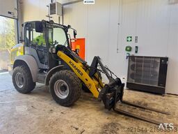Kramer 5055E Wheel Loader with plow, pallet forks and 2 b