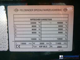 Feldbinder Powder tank alu 60 m3 (tipping)