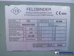 Feldbinder Powder tank alu 60 m3 (tipping)