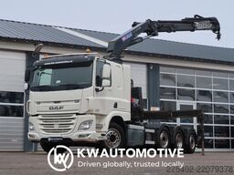 Sistema a braccio con gancio DAF CF 440 8X2*6/ FULL AIR/ HMF CRANE 2620/ JOAB HO...