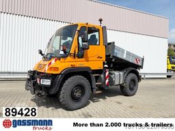 Camion per usi speciali Unimog U 300 4x4, Kipper, VarioPilot, Kommunalhydraulik,